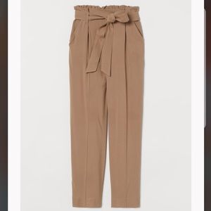H&M Paper-bag Khaki Pants